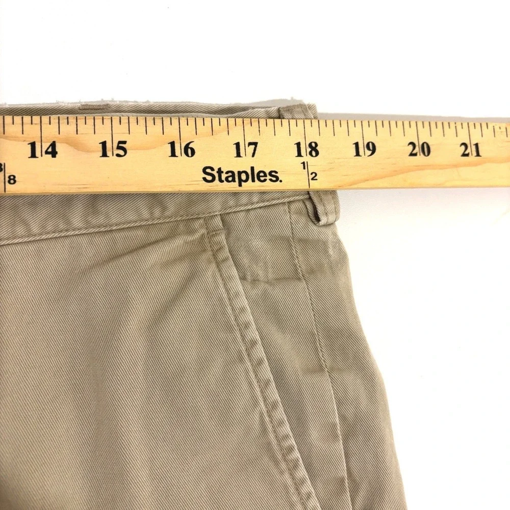 Polo Ralph Lauren Straight Leg Chino Pant Mens 36x32 Tan Classic Fit Flat Front